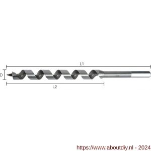 Labor FZ065230 Azobe slangenboor No-Axis zeskant 6.5x155/230 mm koker - A50304005 - afbeelding 1