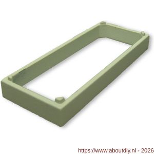 Dulimex DX RBM TP1000 WE tussenplaat voor raambeslag RBM zamac epoxy coating wit - A30202673 - afbeelding 1