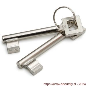 Dulimex DX K BDS 02 sleutel voor binnendeurslot sleutelnummer 2 - A30202026 - afbeelding 1