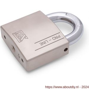 Dulimex DX HSPRO 60 O SE hangslot DX PRO-line SKG** 60 mm verschillend sluitend open beugel 3 sleutels en security card zilver - A30204146 - afbeelding 1