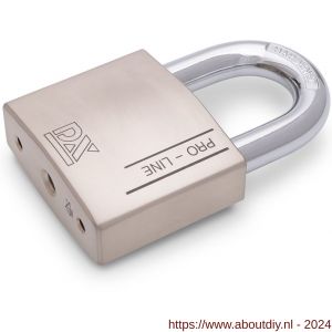 Dulimex DX HSPRO 70 R SE hangslot DX PRO-line 70 mm verschillend sluitend uitneembare beugel 3 sleutels en security card zilver - A30204154 - afbeelding 1