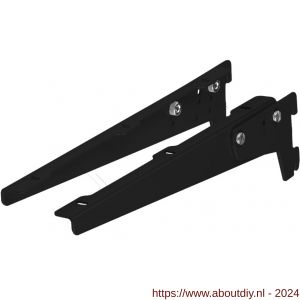 Dolle ESV 250 BE drager verstelbaar 250 mm zwart gelakt - A30204831 - afbeelding 1