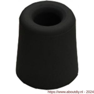 Dulimex DX DBR 33 BE deurbuffer DX diameter 31x33 mm rubber zwart - A30202627 - afbeelding 1