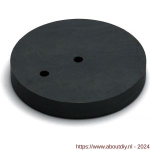 Dulimex DX ACC 12 DST V rubber onderlegger 12x85 mm voor deurstopper vloermodel met zijbuffer 85x26 mm RVS rubber antraciet - A30202623 - afbeelding 1