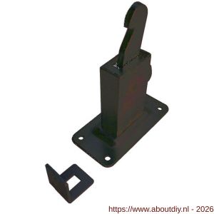Dulimex DX DVZ HD W BE deurvastzetter heavy duty inclusief opvangoog wandmodel staal - A30205013 - afbeelding 1