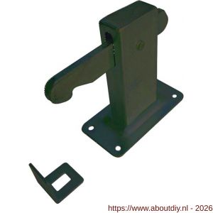 Dulimex DX DVZ HD V BE deurvastzetter heavy duty inclusief opvangoog vloermodel staal - A30205012 - afbeelding 1