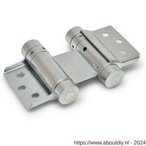 IBFM Dulimex DX DVD 050/28 SE Bommer scharnier dubbelwerkend 28/50 mm voor deurdikte 18-25 mm staal zilvergrijs - A30203674 - afbeelding 1