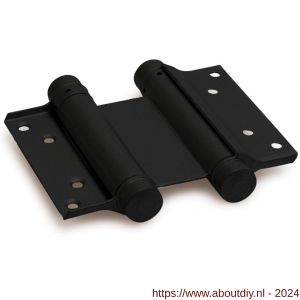 IBFM Dulimex DX DVD 100/30 BE Bommer scharnier dubbelwerkend 30/100 mm voor deurdikte 25-30 mm staal zwart gelakt - A30201639 - afbeelding 1
