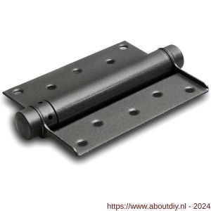 IBFM Dulimex DX DVE 100/30 SE Bommer scharnier enkelwerkend 30/100 mm deurdikte 25-30 mm staal zilvergrijs gelakt - A30201614 - afbeelding 1