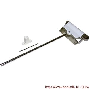 Dulimex DX DV P 200-01 deursluiter variabel instelbare zwaarte 1-2 met borgstift en pen staal wit gelakt - A30203749 - afbeelding 1