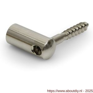 Dulimex DX DRGPIN OPP-0 draagpin met schroef voor deursluiter DV S OPP staal vernikkeld - A30204915 - afbeelding 1