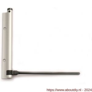 Justor DVP 180 SE deursluiter met pen zwaarte instelbaar voor buiten 40 kg zilver - A30204917 - afbeelding 1