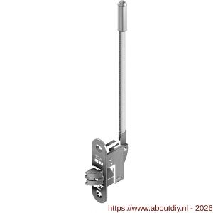 Olda 27 HZA T1 automatische kantschuif type 27 HZA type 1 staal verzinkt voor stalen-aluminium deuren - A30205037 - afbeelding 1