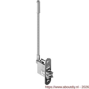 Olda 27 HZA T2 automatische kantschuif type 27 HZA type 2 staal verzinkt voor stalen-aluminium deuren - A30205038 - afbeelding 1