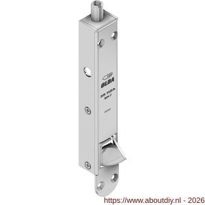 Olda 28 HZA 15 T2 automatische kantschuif type 28 HZA type 2 verlengde schoot +15 mm staal verzinkt voor houten deuren - A30205031 - afbeelding 1