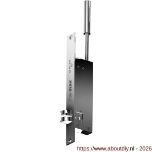 Olda 43 HZA32T T1 automatische kantschuif type 43 HZA type 1 doornmaat 32 mm staal verzinkt voor stalen-aluminium deuren - A30205055 - afbeelding 1