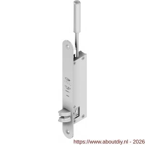 Olda 43 HZA20T T1 automatische kantschuif type 43 HZA type 1 doornmaat 20 mm staal verzinkt voor stalen-aluminium-houten deuren - A30205057 - afbeelding 1