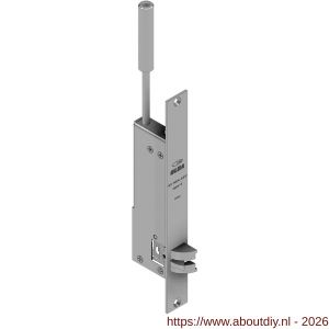 Olda 43 HZA32T T2 automatische kantschuif type 43 HZA type 2 doornmaat 32 mm staal verzinkt voor stalen-aluminium deuren - A30205056 - afbeelding 1