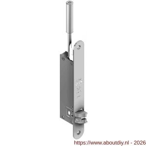 Olda 43 HZA20T T2 automatische kantschuif type 43 HZA type 2 doornmaat 20 mm staal verzinkt voor stalen-aluminium-houten deuren - A30205058 - afbeelding 1