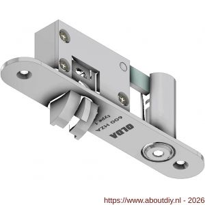 Olda 600 HZA T1 automatische kantschuif type 600 HZA type 1 deurkozijn model 136 mm staal verzinkt voor stalen-aluminium deuren - A30205059 - afbeelding 1