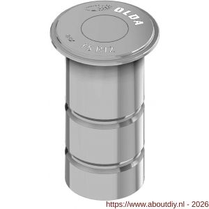 Olda FS R12 sluitpot type FSR 12 lijm type diameter 13 mm voor schoten tussen diameter 8 mm tot diameter 12 mm RVS - A30205017 - afbeelding 1