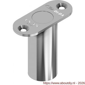 Olda FS 15 sluitpot type FS 15 schroef type diameter 13 mm voor schoten tussen diameter 10-15 mm RVS - A30205016 - afbeelding 1