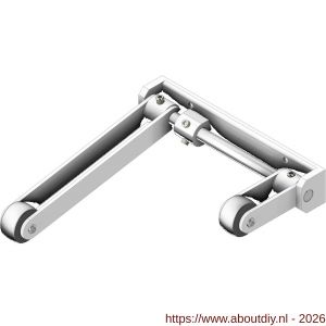 Olda 25 DK WT sluitvolgorderegelaar type 25 DK WT opbouw deurkozijn staal wit - A30205002 - afbeelding 1
