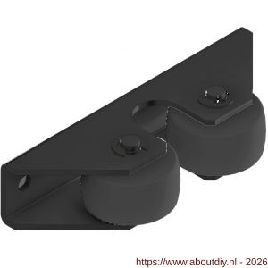 Olda 77 DA BL deurvastzetter type 77 DA BL staal zwart - A30205106 - afbeelding 1