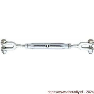 Dulimex DX 1478-10G spanschroef DIN 1478 10 mm gaffel-gaffel verzinkt - A30201077 - afbeelding 1