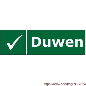 Briton STICKER NL sticker NL Duwen voor anti-paniekstangen en -balken groen - A30202416 - afbeelding 1