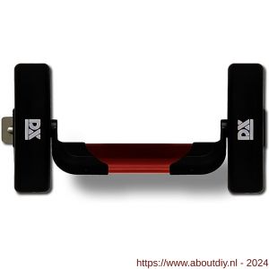 Dulimex DX PO 501 EB RZ anti-paniekstang DX 501 enkele deur 1-puntssluiting zijsluitend rood-zwart - A30202131 - afbeelding 1