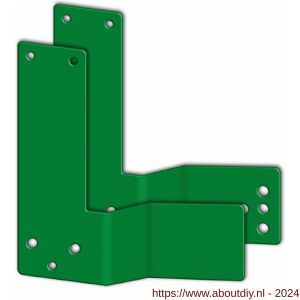 GFS M 371 GFS EH-Exit control montage hulpstuk voor paniekstangen verzet 30 mm DIN rechtse deuren groen - A30202447 - afbeelding 1
