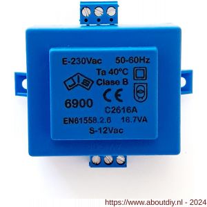 Dulimex DX ESP TRANS transformator input 220-230 V output 12 V wisselstroom 1,5 A - A30204049 - afbeelding 1