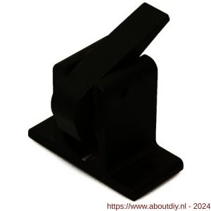 Dulimex DX PO ABS 294 RZ stangblokkeermechanisme DX blokkering bovenschoot verticale stang in geopende stand mat zwart - A30202409 - afbeelding 1