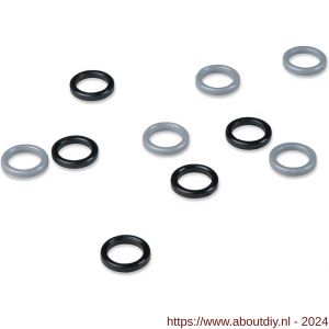 Dulimex DX HPL R BE 12MM nylon ring zwart voor paumelle scharnier 12 mm - A30201846 - afbeelding 1