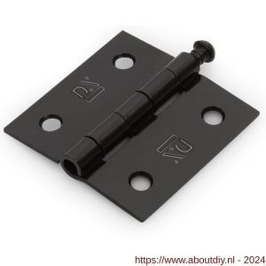 Dulimex DX H161-51512004 scharnier rechte hoeken 51x51 mm losse pen staal zwart - A30204702 - afbeelding 1