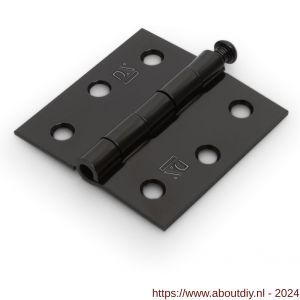 Dulimex DX H161-63632004 scharnier rechte hoeken 63x63 mm losse pen staal zwart - A30204781 - afbeelding 1