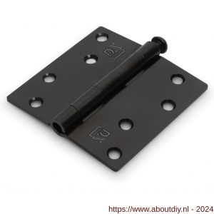 Dulimex DX H161-89892004 scharnier rechte hoeken 89x89 mm losse pen staal zwart - A30204783 - afbeelding 1