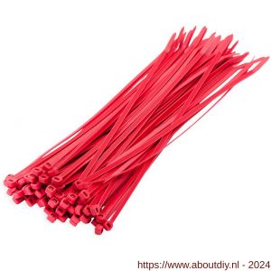 Dulimex DX 85100-25 kabelbundelband nylon 6.6 rood 2,5x100 mm - A30200103 - afbeelding 1