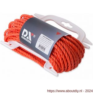 Dulimex DX PPD100ORA-H10 touw geslagen PP 10 mm oranje handhouder 10 m - A30203265 - afbeelding 1