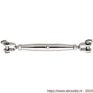 Dulimex DX 931-12IG spanschroef 12 mm gaffel-gaffel RVS AISI 316 - A30201189 - afbeelding 1