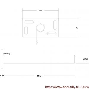 Dulimex DX BLP 160 blinde plankdrager Bigfix diameter 18x160 mm verzinkt - A30204740 - afbeelding 2