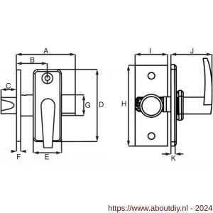 Dulimex DX DRB1050 SCP insteekgrendel met sluitplaat 70/50 mm vernikkeld - A30202231 - afbeelding 2