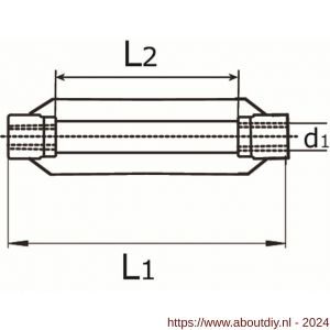 Dulimex DX 1480-12M spanschroefmoer DIN 1480 12 mm verzinkt - A30201128 - afbeelding 2