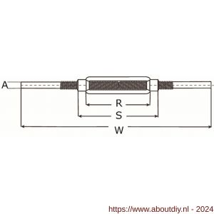 Dulimex DX 1480-14AE spanschroef met aanlaseinden DIN 1480 14 mm blank - A30201195 - afbeelding 2