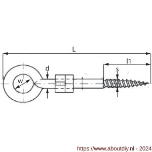 Dulimex DX 378-150 veiligheidsschommelhaak met houtdraad diameter 10,6x150 mm verzinkt - A30203584 - afbeelding 2