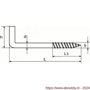 Dulimex DX 393-020E schroefduim houtdraad 2.20x20x10 mm verzinkt - A30200682 - afbeelding 2