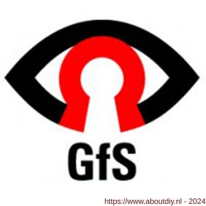 GFS EC 500 GFS Exit cover bij deurkrukken kan op alle deurkrukken bevestigd worden nalichtend pictogram met bevestigingsmateriaal - A30202441 - afbeelding 2