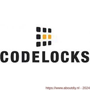 Codelocks KNSV-6010 PVD elektronisch codeslot met inbouw nachtschoot vrije toegang 80 gebruikerscodes 10 eenmalige gebruikerscodes 80.000 operaties links en rechts PVD weerbestendig sleutel en batterij override - A30204895 - afbeelding 2