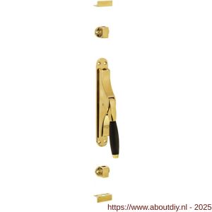 Intersteel 5620 pomp-espagnolet Ton 400 messing ongelakt-ebbenhout - A26000096 - afbeelding 1